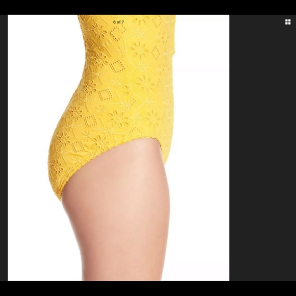 Kate SPADE NY HALF MOON BAY EYELET HALTER SWIMSUIT - Picture 4 of 7